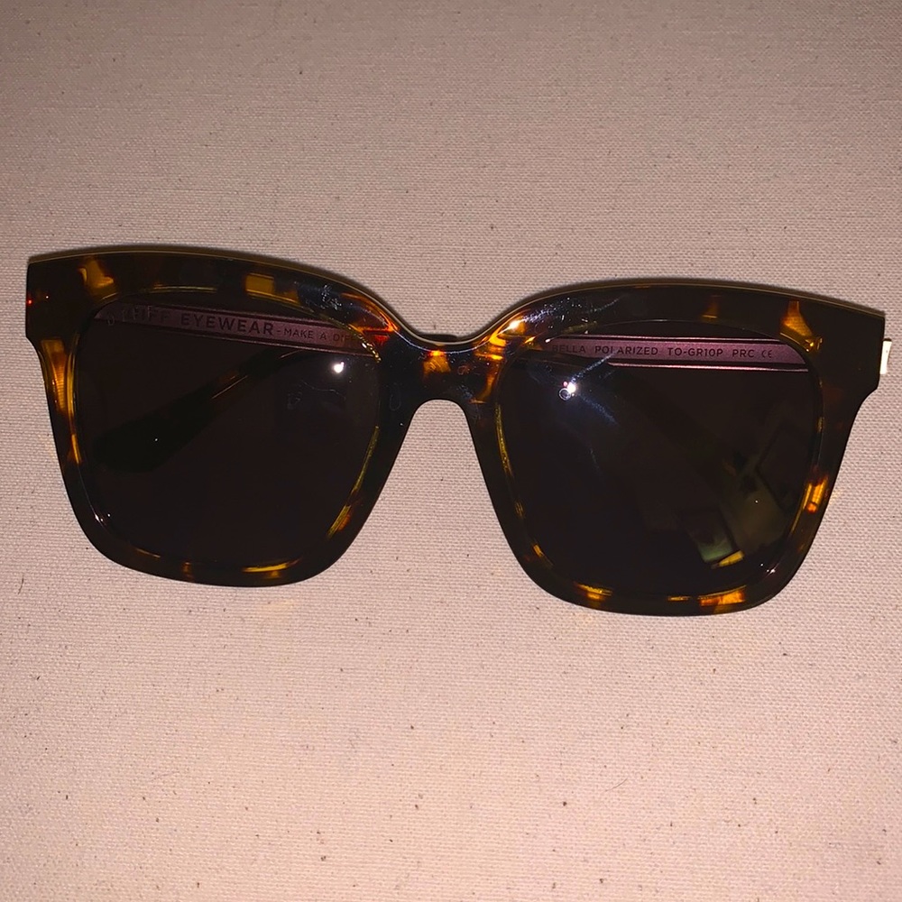 Diff Women’s Eyewear Bella Sunglasses Tortoise TO-GR10P